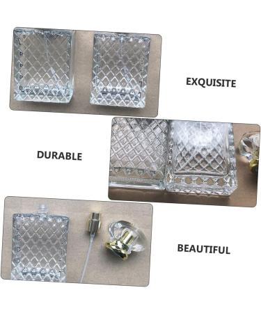 FRCOLOR Perfume Bottle Empty Perfume Mini Spray Bottle Perfume Container Empty Scent Bottle Perfume Dispenser Mini Perfume Liquid Bottle Pump Casing Glass Bottle Square Travel - Buy Online on GoSupps.com