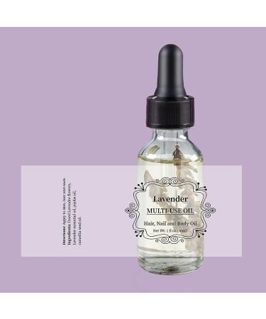 NP Lavender Multi-Use Oil for Face, Body & Hair - 1 Fl Oz | Organic Essential Oil for Dry Skin, Scalp & Nails - Buy Online on GoSupps.com