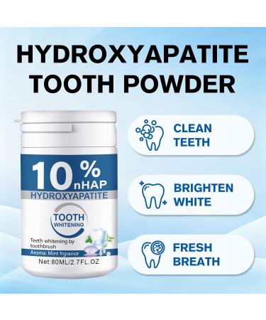 Microcrystalline Nano-Hydroxyapatite Powder 10% Nano-Hydroxyapatite Tooth Powder Toothpaste Powders 80G 1 Box - Buy Online on GoSupps.com