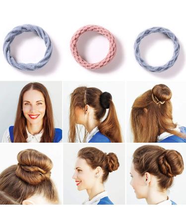 80 Pieces Elastic Cotton Hair Ties for Thick, Heavy, and Curly Hair - Lightweight and Highly Elastic Ponytail Holders (4 Styles, 10 Colors) - Buy Online on GoSupps.com
