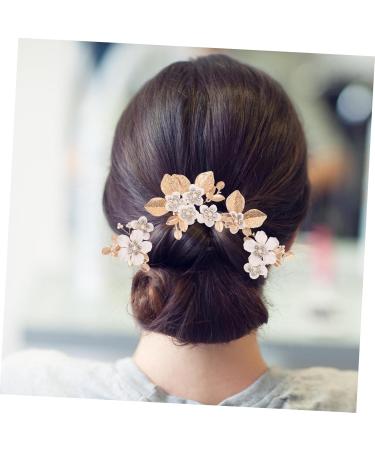 HAPINARY 1 Set Leaves and Flowers Hair Comb Wedding Hair Accessories for Brides Flower Hair Combs Flower Hair Clips for Women Bride Headpieces for Wedding Hair Accessories for Bridesmaids - Buy Online on GoSupps.com