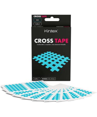 Kintex Cross Tape | Acupuncture Trigger Point Plaster A Blue (27mm x 20mm) - Buy Online on GoSupps.com