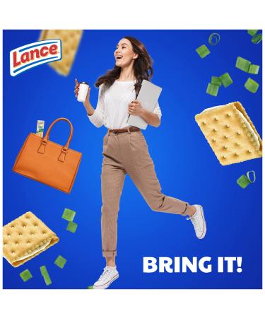Lance Sandwich Crackers Captain's Wafers Cream Cheese and Chives 8 Ct Box - Buy Online on GoSupps.com