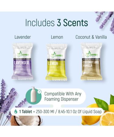 18 Pack Natural Foaming Hand Soap Tablets - Soft Moisturizing Handwash Tab Refills - 1 Tablet 9 Oz Liquid Wash Foam Handsoap - Eco-Friendly Softsoap Refill Tabs (18 Variety Pack) - Buy Online on GoSupps.com