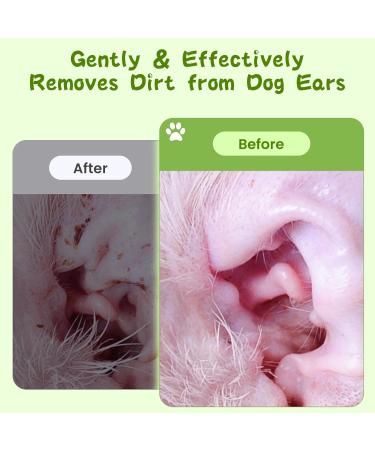 Tinioey Dog Ear Wipes (150 Pads) | Plant-Based Solution for Ear Cleaning, Ear Wax Removal, Itch Relief, and Inflammation in Dogs and Cats - Buy Online on GoSupps.com