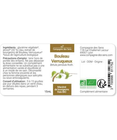 WARTY BIRCH - 30mL - Organic Bud Macerate - Buy Online on GoSupps.com