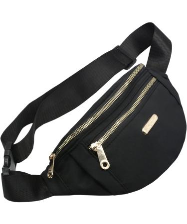 Women's Black Fanny Pack - Waist Bag for Running, Sports & Festivals - Buy Online on GoSupps.com