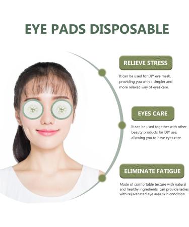 Ipetboom 100pcs Cucumber Eye Care Masks - Moisturizing Makeup Remover Pads - Breathable Cotton Eye Patches for Spa & Salon Use - International Shipping Available - Buy Online on GoSupps.com