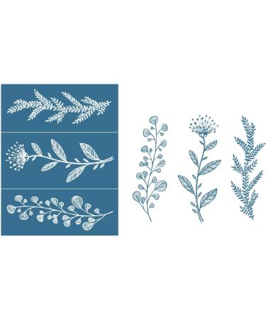 Alinacutle Reusable Self-Adhesive Silk Screen Stencil - Floral and Sentiments for Wood/Fabric/Paper Printing - Home Decor - 8.5x11 (3pc Bushes) - Buy Online on GoSupps.com