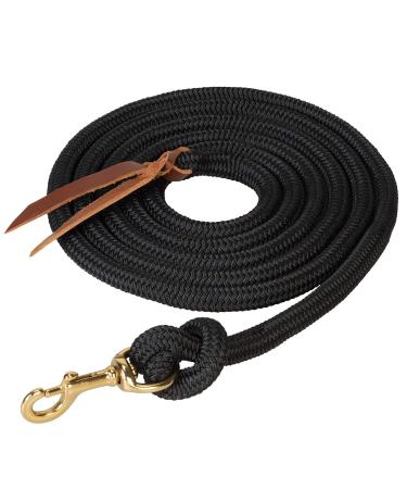 Weaver Leather Poly Cowboy Lead with Snap, 5/8" x 10', Black - Buy Online on GoSupps.com