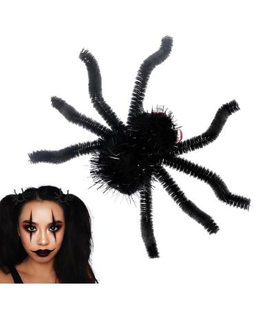 Halloween Spider Pins | Halloween Spider Shape Hairpins | Spider Barrettes Halloween Hair Accessories for Family Friends Women Black