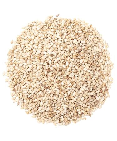 Hulled Sesame Seeds 4 lbs - Non-GMO Verified Raw White Sesame Seeds | Kosher Vegan | High Magnesium Iron Calcium | Ideal for Tahini Paste, Baked Goods, Stir-fry - Buy Online on GoSupps.com