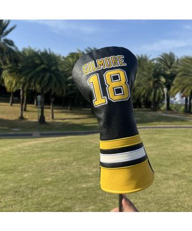 Premium Leather Golf Headcovers - Sports Style Number 18 for Driver, Fairway, Wood, and Hybrid Clubs - Buy Online on GoSupps.com