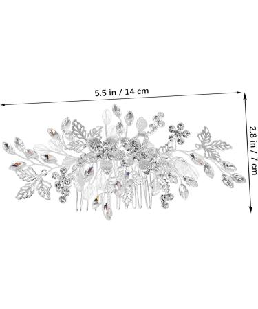 HAPINARY Rhinestone Tuck Comb Wedding Accessories for Brides Wedding Hair Comb Bridesmaid Hair Comb Bridal Hair Comb Bride Hair Side Comb Flower Side Comb Flower Girl Hair Accessory Metal - Buy Online on GoSupps.com
