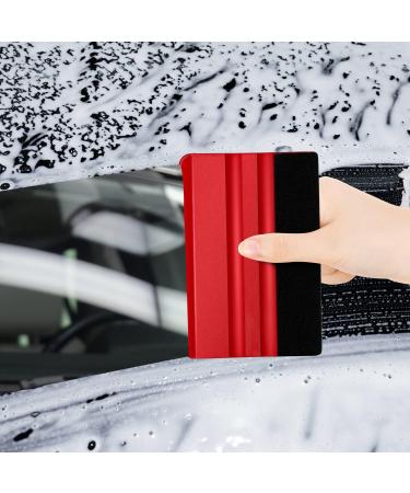 2 Pcs Felt Edge Squeegee Wallpaper Smoothing Tool Vinyl Scraper Tool Car Squeegee Decal for Wall Decals Paint Protection Film Car Wraps Wallpaper Pasting - Buy Online on GoSupps.com