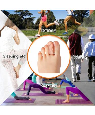 Silicone Toe Caps for Small Toes - 10 Pack | Breathable Gel Protection for Corns Bubbles & Ingrown Toenails - Pain Relief | Beige - Buy Online on GoSupps.com