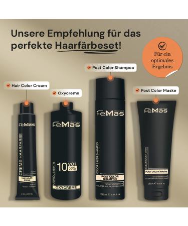 Femmas Hair Color 3x Middle Blonde Copper 7.84 | Professional Cream with Argan Oil & Keratin | Permanent Tinting for Radiant Color | 100ml 3 Pack - Buy Online on GoSupps.com