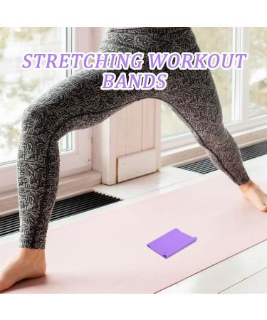 HANABASS Yoga Resistance Bands - Elastic Exercise Bands for Physical Therapy Pilates & Strength Training - Purple - Buy Online on GoSupps.com