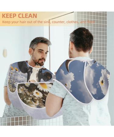 Animal Cow Beard Bib Apron - Beard Hair Catcher for Men | Perfect Father's Day & Christmas Gift | Includes 2 Suction Cups - Buy Online on GoSupps.com