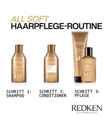 Redken Haarmask 250ml for Dry & Fragile Hair | Hydrate & Strengthen with Keratin & Argan Oil | All Soft Heavy Cream - Buy Online on GoSupps.com