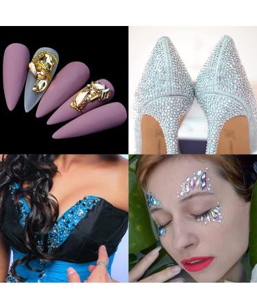 600 Clear Diamonds + 2500 Flat Rhinestones Kit for Nail, Shoes, Clothes, Jewels - DIY Nail Art Decorations - Buy Online on GoSupps.com