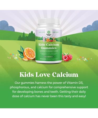 Kids Calcium Gummies - Vitamin D & Calcium for Muscle, Bone, and Teeth Development - Kosher Children's Gummies - Buy Online on GoSupps.com
