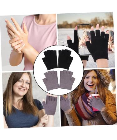 minkissy 2 Pairs Half Finger Moisturizing Gloves Winter Texting Gloves Moisturizing Repair Gloves Fingerless Gloves Fingerless Moisturizing Gloves Apparel Plant Essential Oil Miss Simple - Buy Online on GoSupps.com
