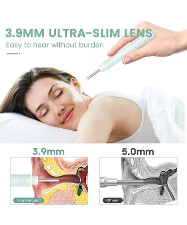 Ear Wax Removal Tool with Otoscope Camera & 6 LED Lights - Compatible with iPhone, Android, Tablet - Green - Buy Online on GoSupps.com