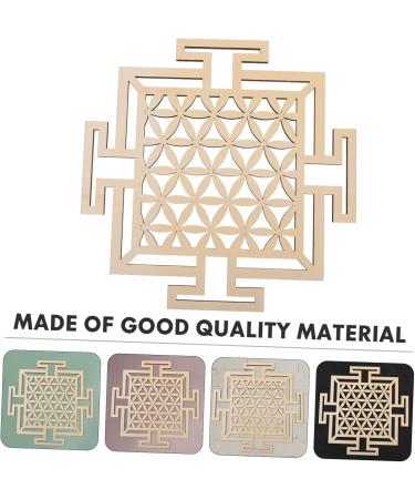 Cabilock 1pc Wooden Wall Hangings Sacred Geometry Home Decor Of Life Wall Art Geometric Wall during As Shown1 - Buy Online on GoSupps.com