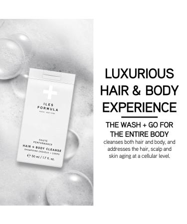 ILES FORMULA Haute Performance Hair & Body Cleanse Mini - Sulfate Silicone & Paraben Free - Nourish & Gently Cleanse (50 ML) - International Shipping Available - Buy Online on GoSupps.com