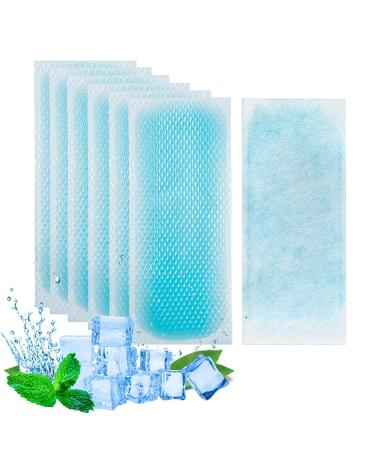 Ixaer Fever Cooling Patch 20pcs 8 Hours Fever Cooling Gel Pads for Relief Migraine  Muscle ache  Sprain  Hot Flash Blue Forehead Cold Cooling Sticker Sheets Suitable for Adults and Kids Therapy Set
