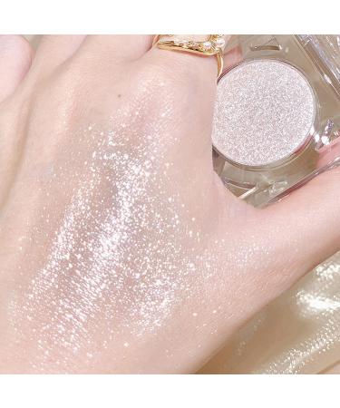 Erinde Shimmer Glitter Eyeshadow Palette - Metallic Pigmented Eye Makeup in Sparkle Silver & Champagne Gold - Buy Online on GoSupps.com