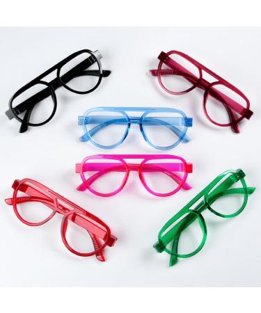 Eyekepper Pilot Reading Glasses - 6 Pack Oversized Metalless +1.25 with Spring Hinges - Stylish & Comfortable Double Hinges - Buy Online on GoSupps.com