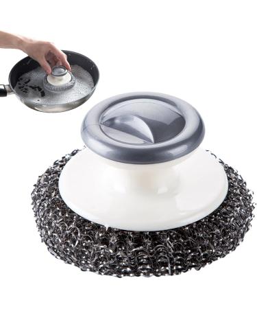 Steel Scrubber Non Scratch Steel Wire Washing Cloth Dual Sided Scrub Sponges Reusable Dish Washing Sponges Long Lasting Metal Cleaning Kit for Kitchen Sink Restaurants Iron Pan Grill Pot - Buy Online on GoSupps.com