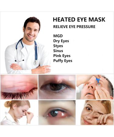 LIZICH Cordless Heated Eye Mask - 2-in-1 Warm Eye Compress for Dry Eyes - Electric Eye Heating Pad for MGD, Stye, Chalazion - Steam Mask for Women - Buy Online on GoSupps.com