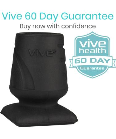 Vive Cane Tips - Rubber Heavy Duty Replacement Feet (2 PCS) - 34-Inch Walking Stick Parts - Non-Slip, Shock Absorbing Bottom Accessories - Buy Online on GoSupps.com