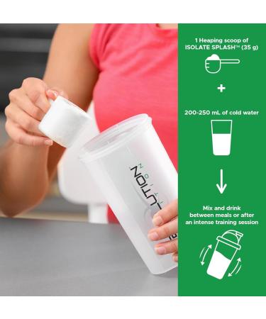Isolate Splash Clear Whey Protein Powder - Zero Sugar Candy Peach Flavor 24g Protein/Scoop Collagen 817g (23 Servings) - Buy Internationally - Buy Online on GoSupps.com