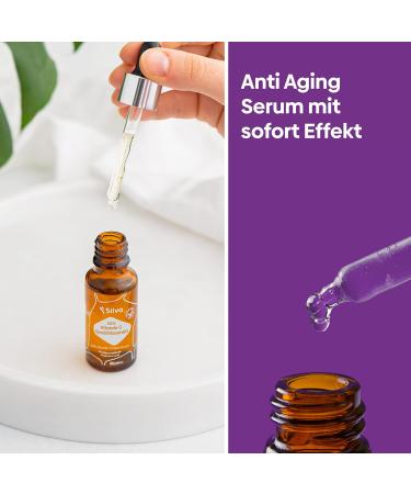  Silva Vitamin C Serum for Face | 10% Vitamin C Concentrated | Face Care Against Pigments & Age Spots | Face Cleansing for Acne & Spots | Skin Care (40ml) - Buy Online on GoSupps.com