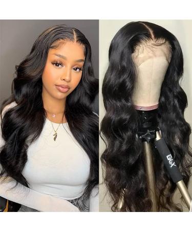 13x4 Lace Front Body Wave Wigs Human Hair Pre Plucked, Lace Frontal Human Hair Wigs for Black Women, 100% Unprocessed Brazilian Hair Wigs with Natural Hairline 150% Density (24inch, 13x4 body wave wig) 24 Inch 150% 13X4 bo…
