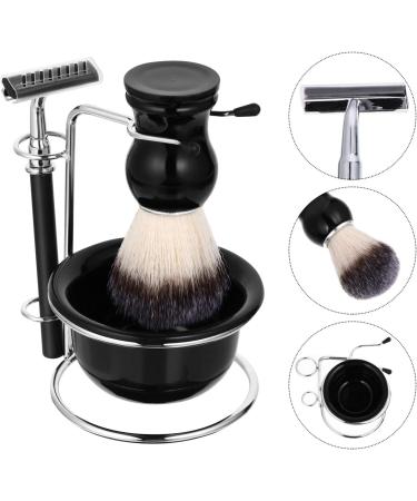 4-Piece Beard Care Set: Traditional Razor Soaps Brush & Bowl - Perfect Gift for Men - Buy Online on GoSupps.com