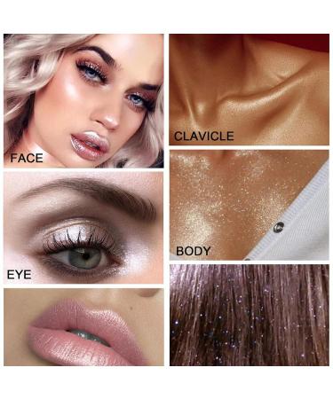 Handaiyan Fairy Highlight Patting Powder - 3 Colors Body Brightening Blusher & Face Highlighter Makeup for Natural Glow (White Moonbeam) - Buy Online on GoSupps.com