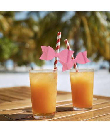 Straw Bow Straw Bow - Reusable Cute Straw s Straw Tips Plugs Decor for Wedding Party Birthday Party Naixue - Buy Online on GoSupps.com
