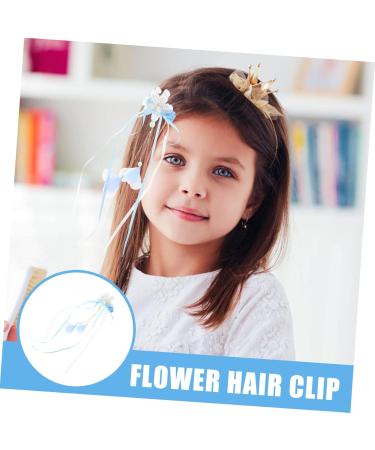 Beaupretty 3 Pairs tassel flower hair clip hair accessories for kids flower headpiece blue hair accessories kid hair accessories dangle tassel hair clip hair clips child the flowers hairpin - Buy Online on GoSupps.com