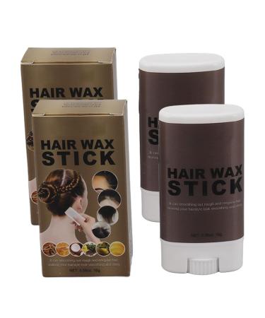 2pcs Smoothing Hair Styling Wax Stick for Flyaway Frizzy Hair with Aromatic Fragrance 0.6oz X 2