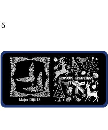 Cuiyoush Nail Stencil - Stainless Steel Printing Plate for Halloween & Christmas Manicure | Various Patterns for Girls - Buy Online on GoSupps.com
