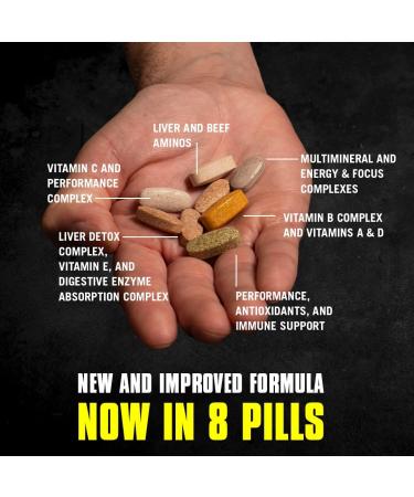 Animal Pak - Convenient All-in-One Vitamin & Supplement Pack - Zinc Vitamins C B D Amino Acids & Greens Pak - Chlorophyll Spectra Superfood Whole Food Prebiotic and Probiotic Super Digestion - Buy Online on GoSupps.com