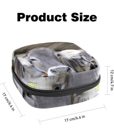 HomeDecorZone Funny Animal Cow Livestock Period Bag Sanitary Napkin Storage Bag Portable Period Bags for Teen Girls Period Small Pouch Pad Bag for Feminine Products Multicoloured 07 - Buy Online on GoSupps.com