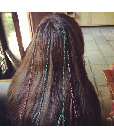99pcs Colorful Hair Ties for Braiding - Fashionable Hair Accessories for Kids & Women - Perfect for Parties | DIY Hair Mesh - Buy Online on GoSupps.com