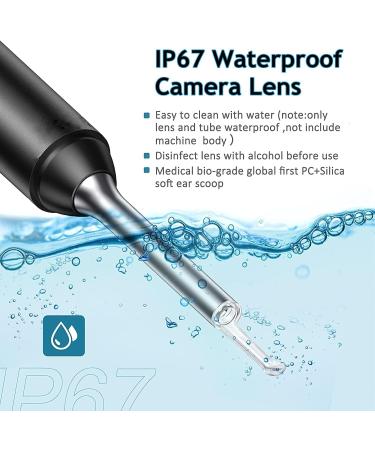 1080P FHD Wireless Otoscope Ear Wax Removal Cleaner | IP67 Waterproof | 6 LED Lights | Portable Gray Kit - Buy Online on GoSupps.com