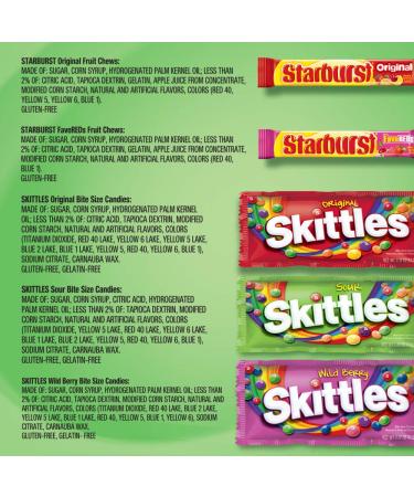 Skittles & Starburst Full Size Variety Mix 18-Count Box - 37.05 oz - Buy Online on GoSupps.com